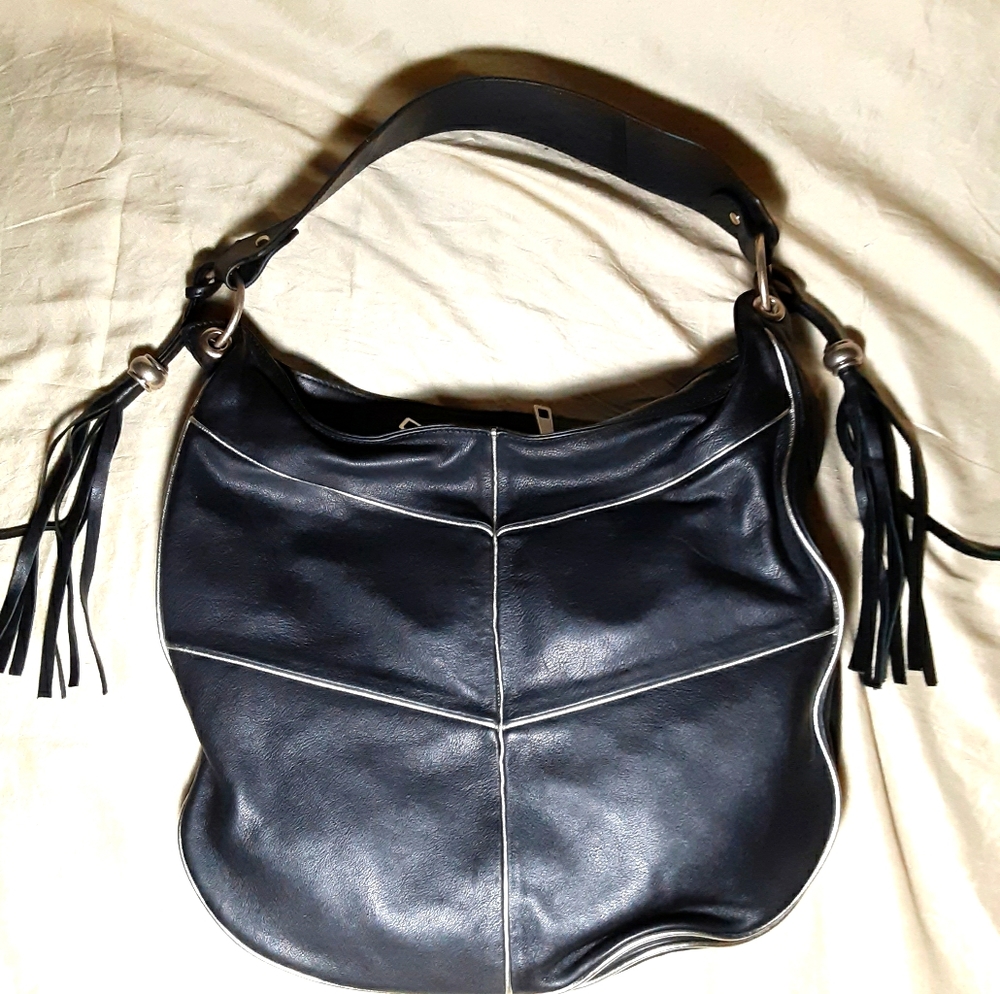 AXARA Paris genuine leather hobo shoulder bag